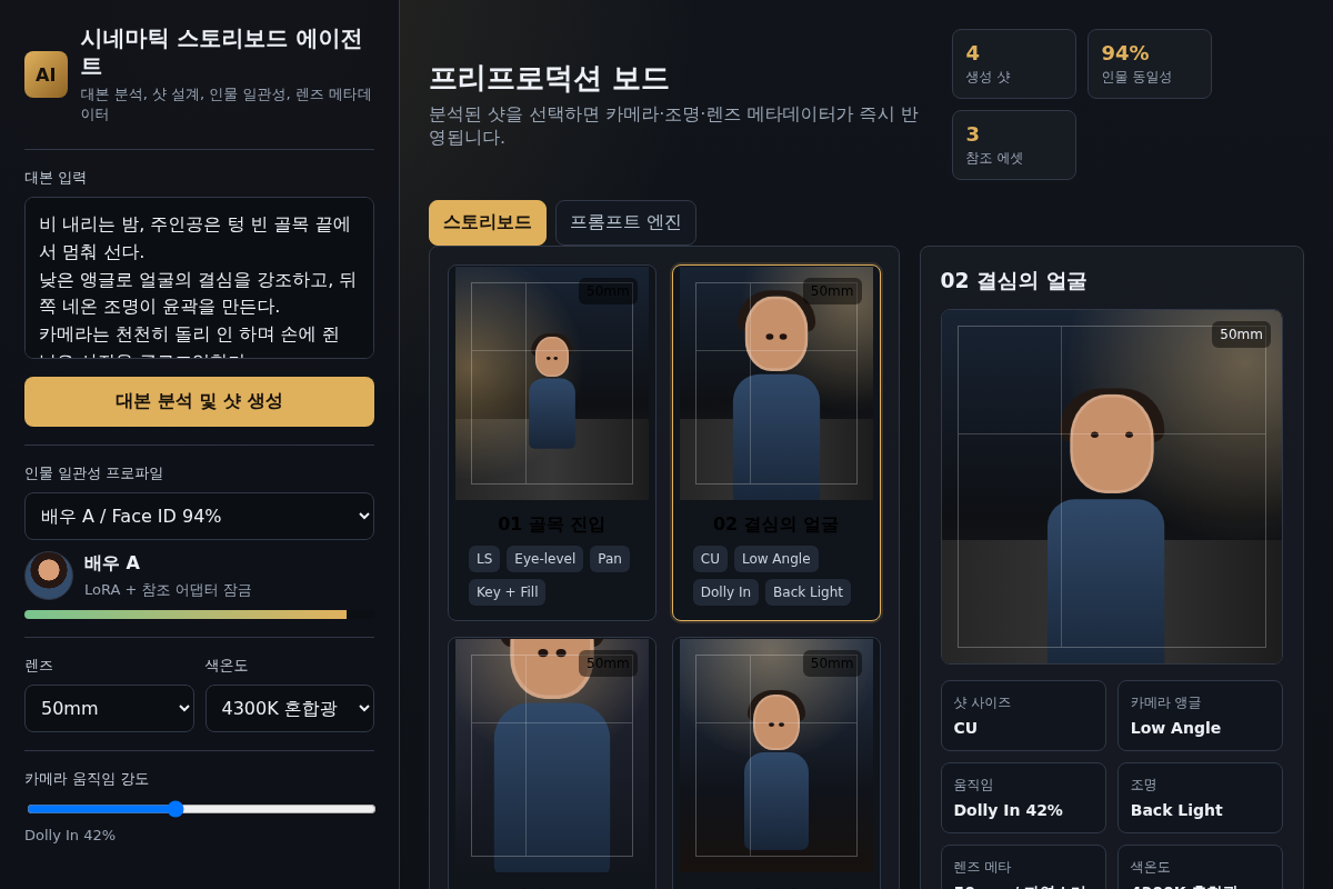 AI 스토리보드 생성 데모