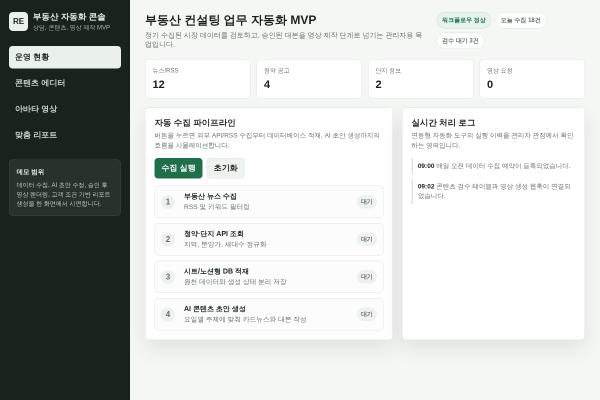 부동산 컨설팅 업무 자동화 시스템 구축
