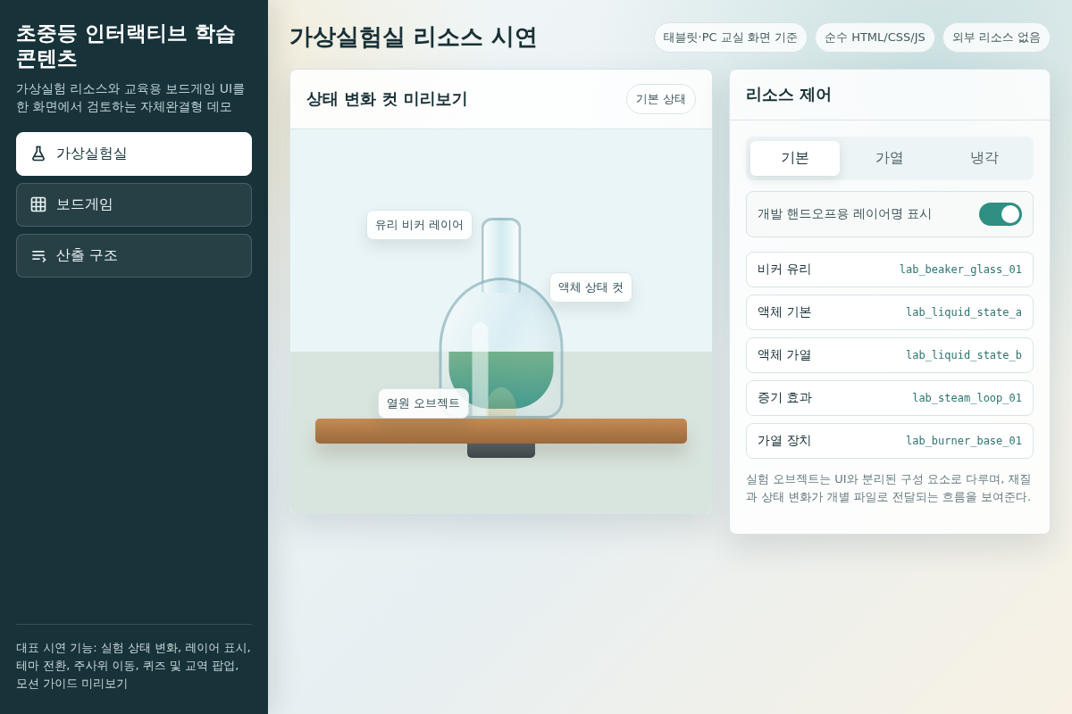 초중등 에듀테크 인터랙티브 콘텐츠 디자인